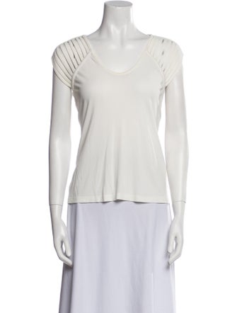 Alexander Wang Scoop Neck Short Sleeve T-Shirt