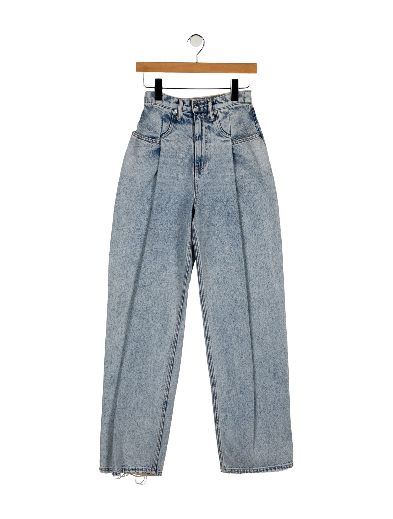 Alexander Wang Mid-Rise Straight Leg Jeans