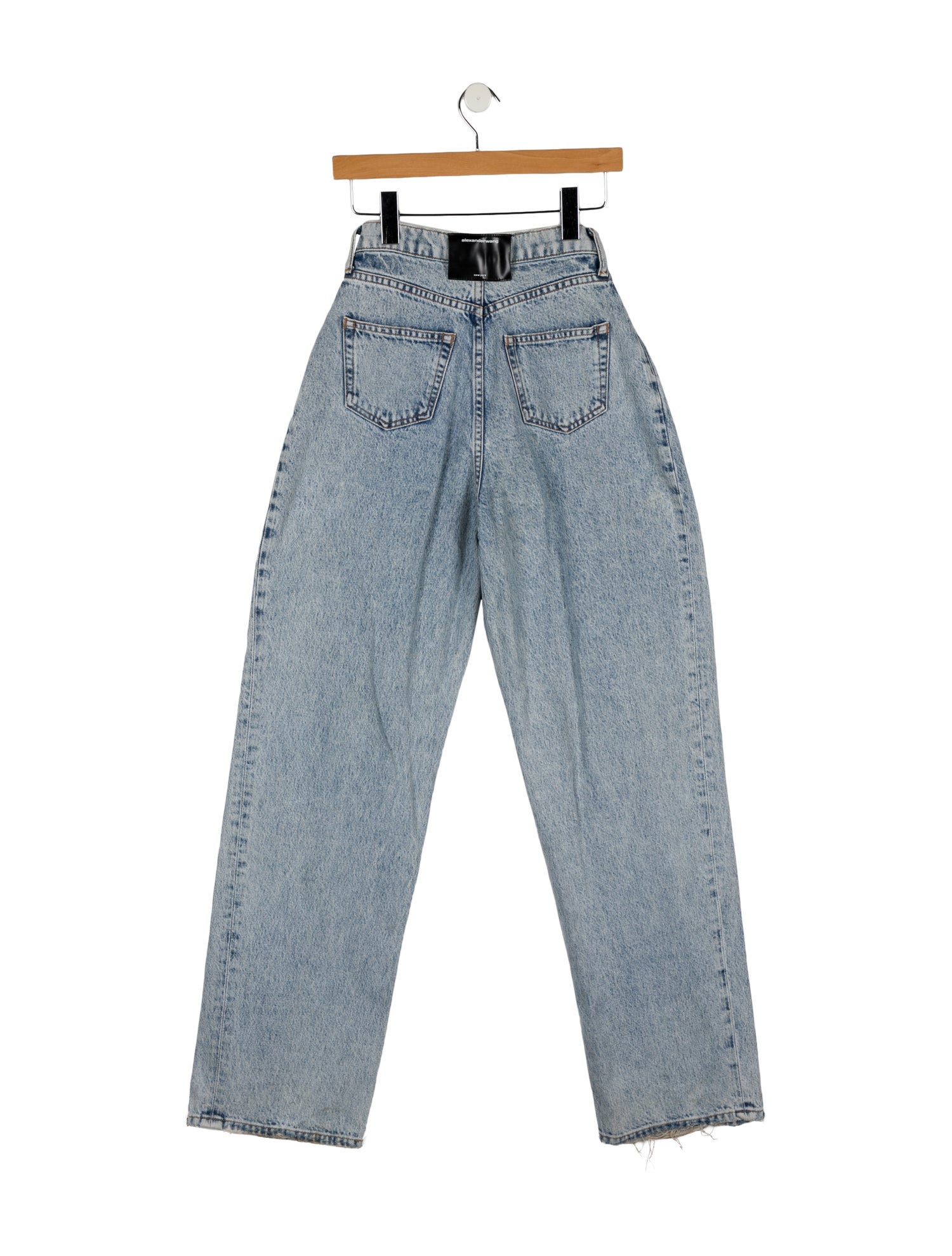 Alexander Wang Mid-Rise Straight Leg Jeans