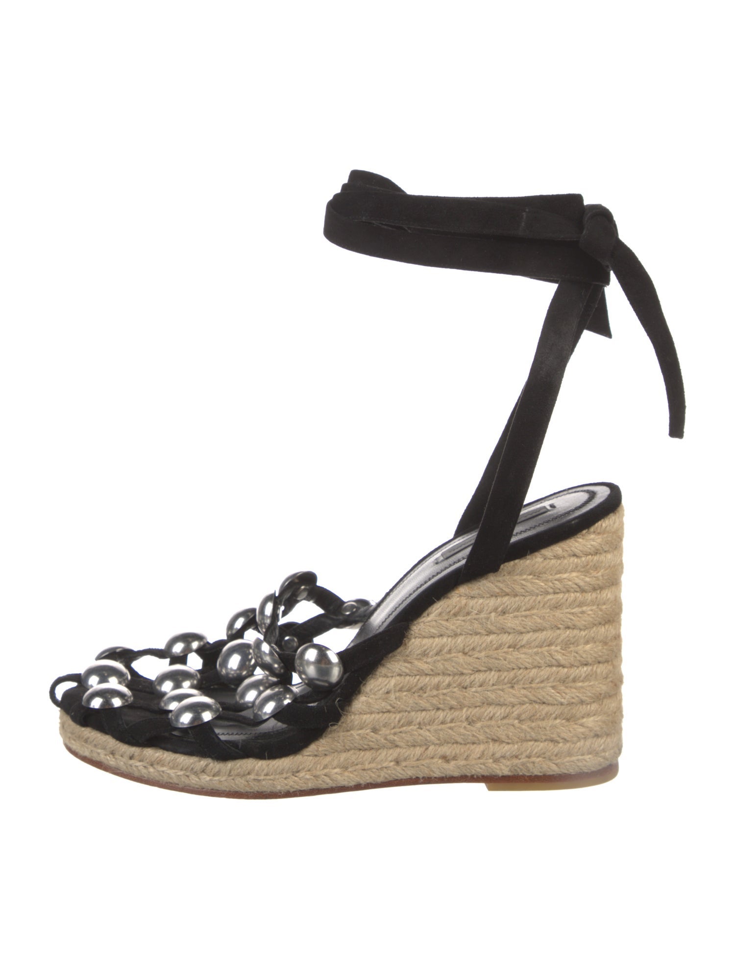 Alexander Wang Suede Polka Dot Print Espadrilles