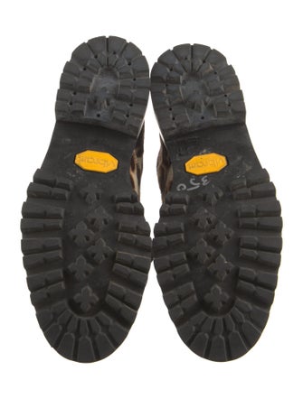 Alexander Wang Ponyhair Animal Print Combat Boots