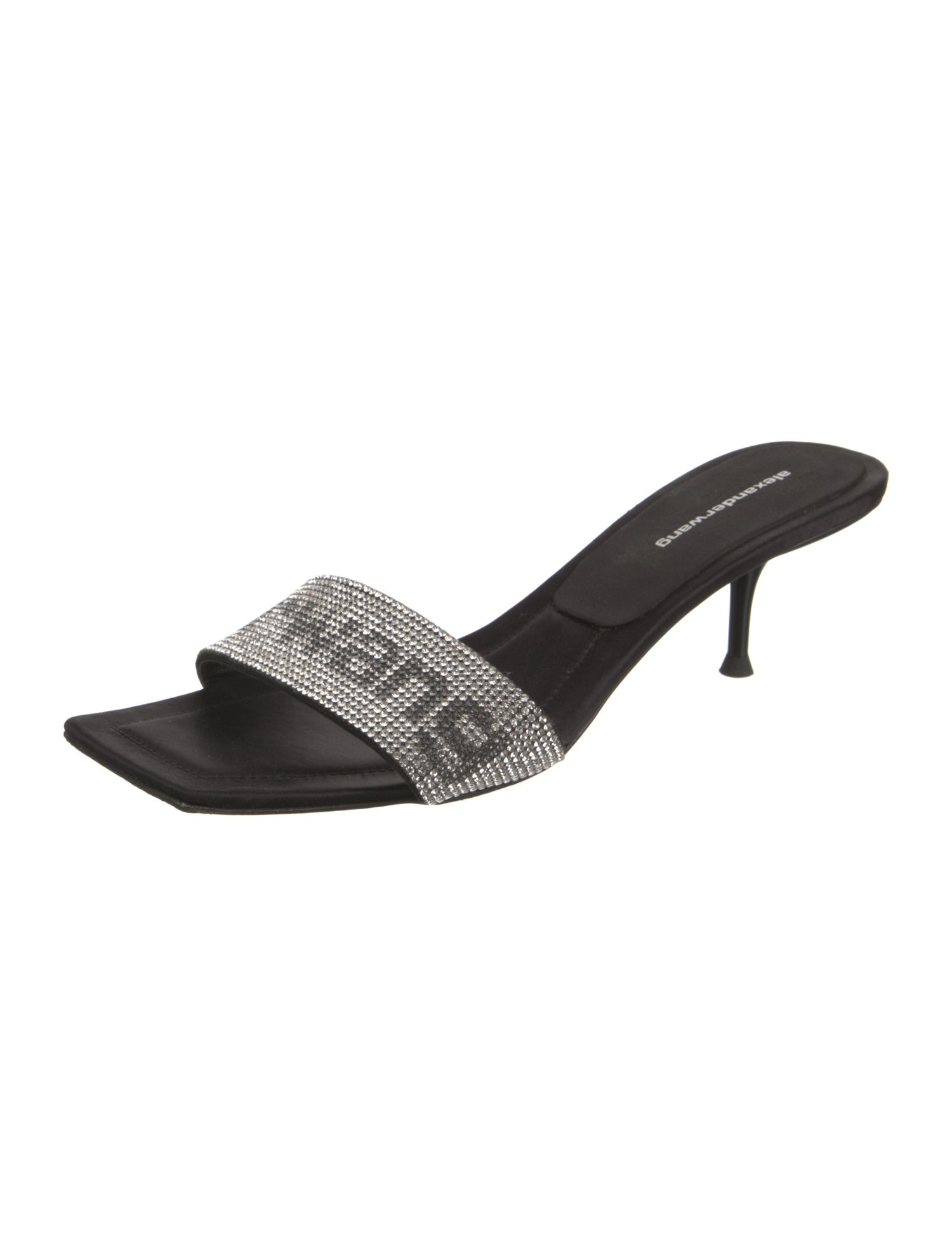 Alexander Wang Satin Printed Slides