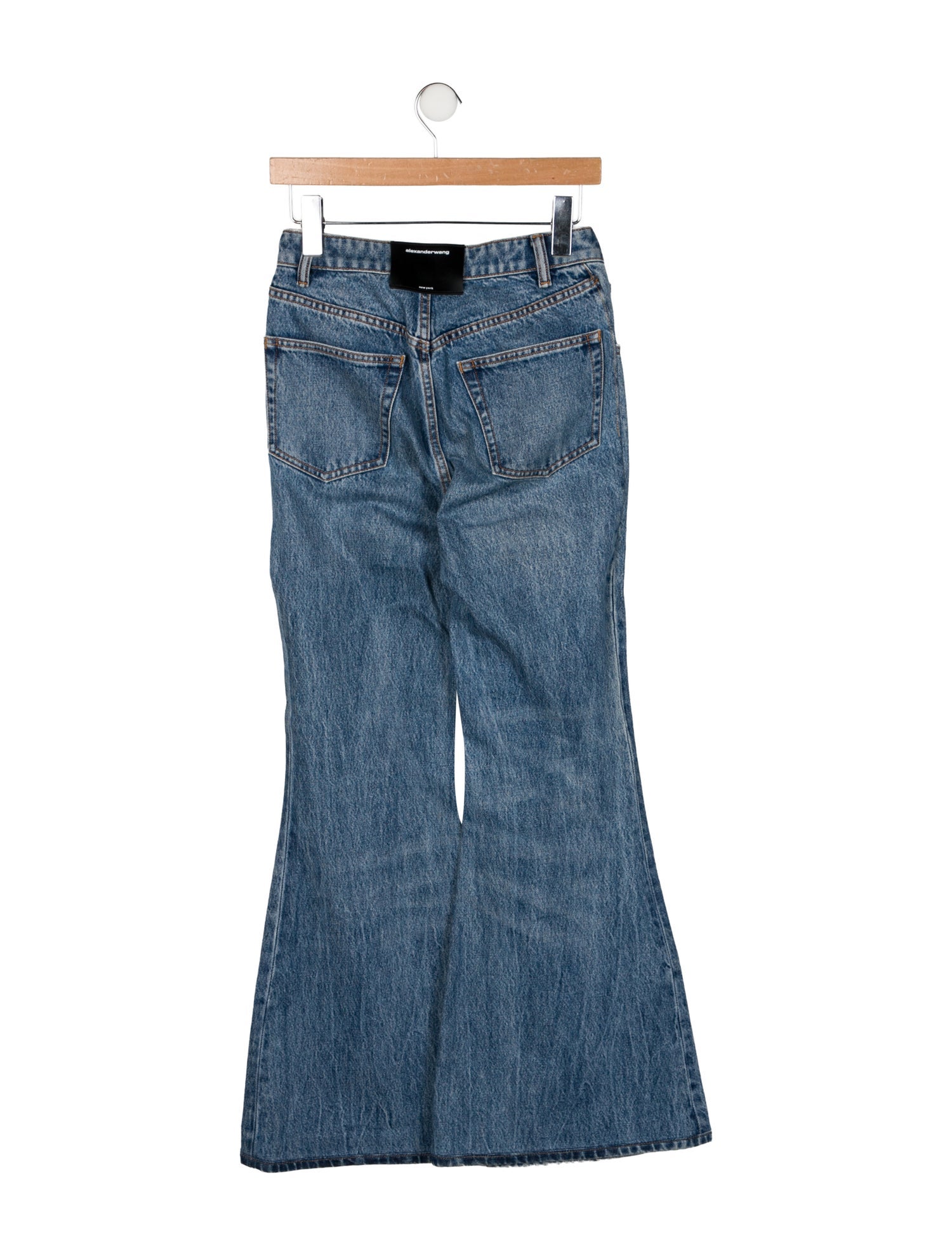 Alexander Wang Mid-Rise Wide Leg Jeans