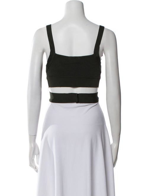 T by Alexander Wang Square Neckline Sleeveless Crop Top