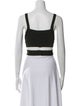 T by Alexander Wang Square Neckline Sleeveless Crop Top