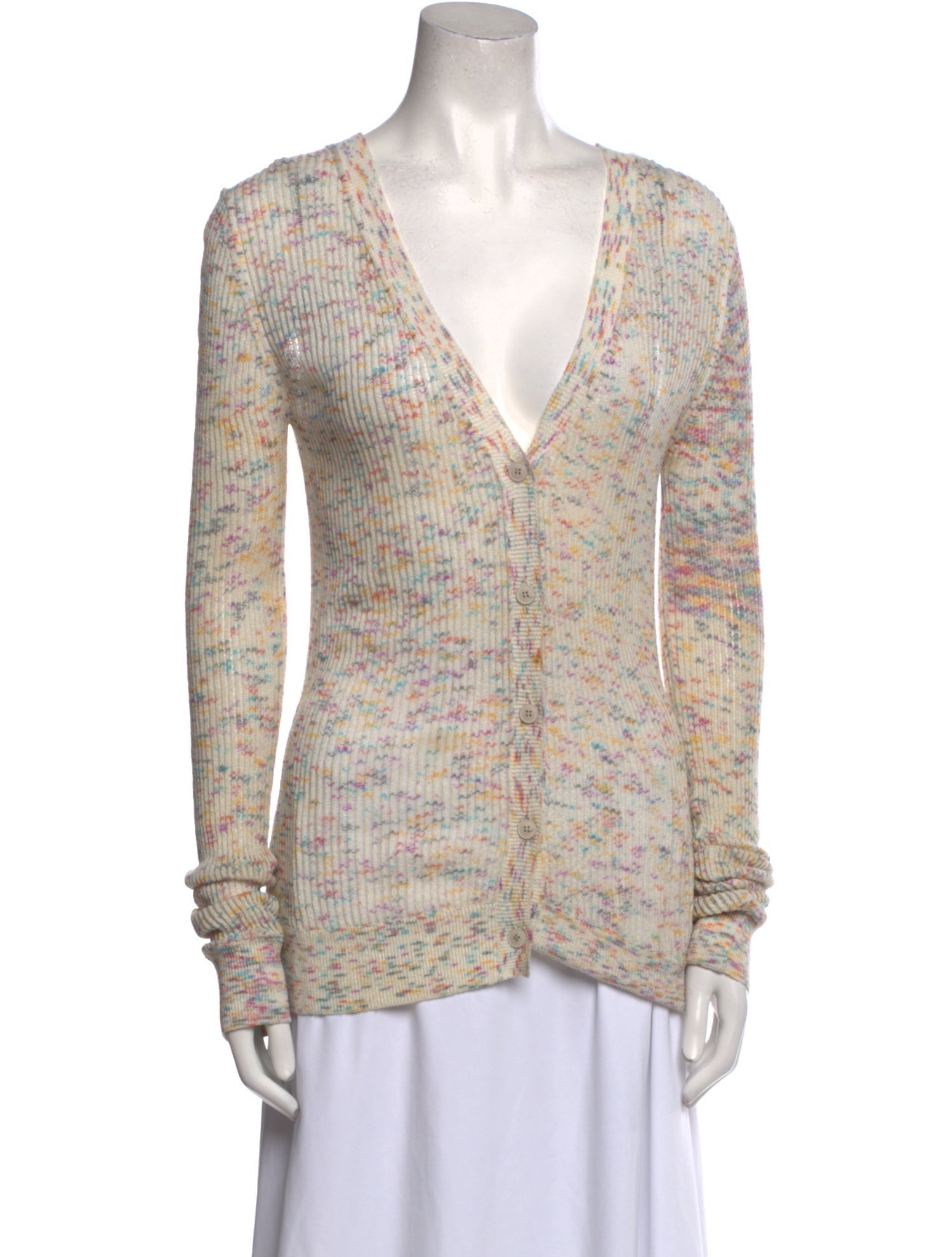 Alexander Wang Striped V-Neck Sweater