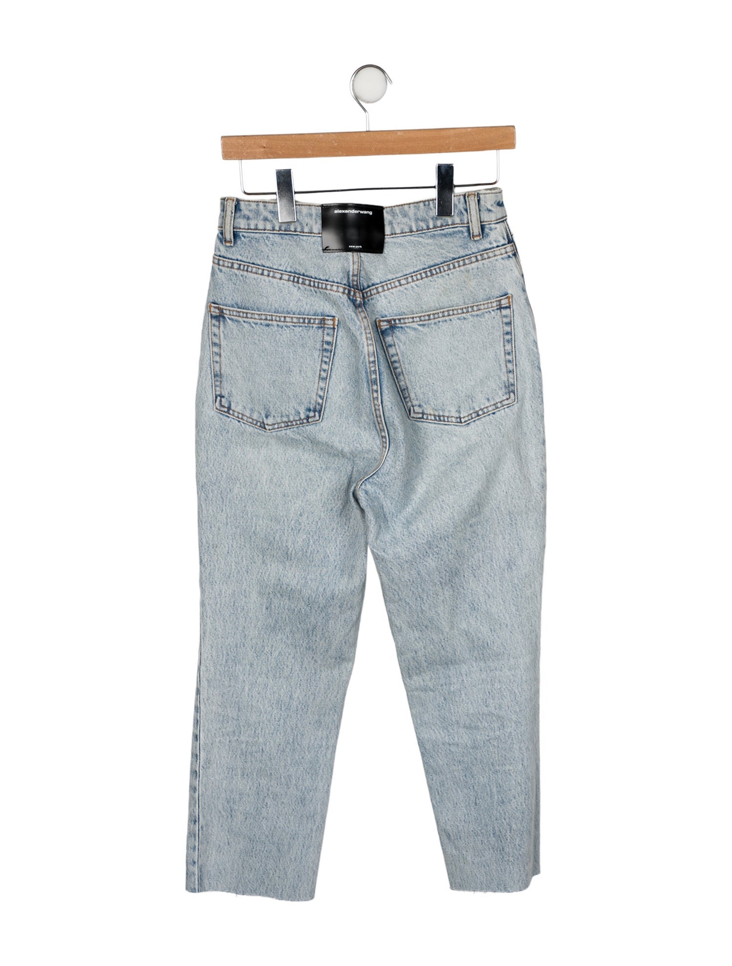 Alexander Wang High-Rise Straight Leg Jeans
