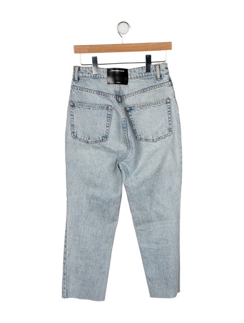 Alexander Wang High-Rise Straight Leg Jeans