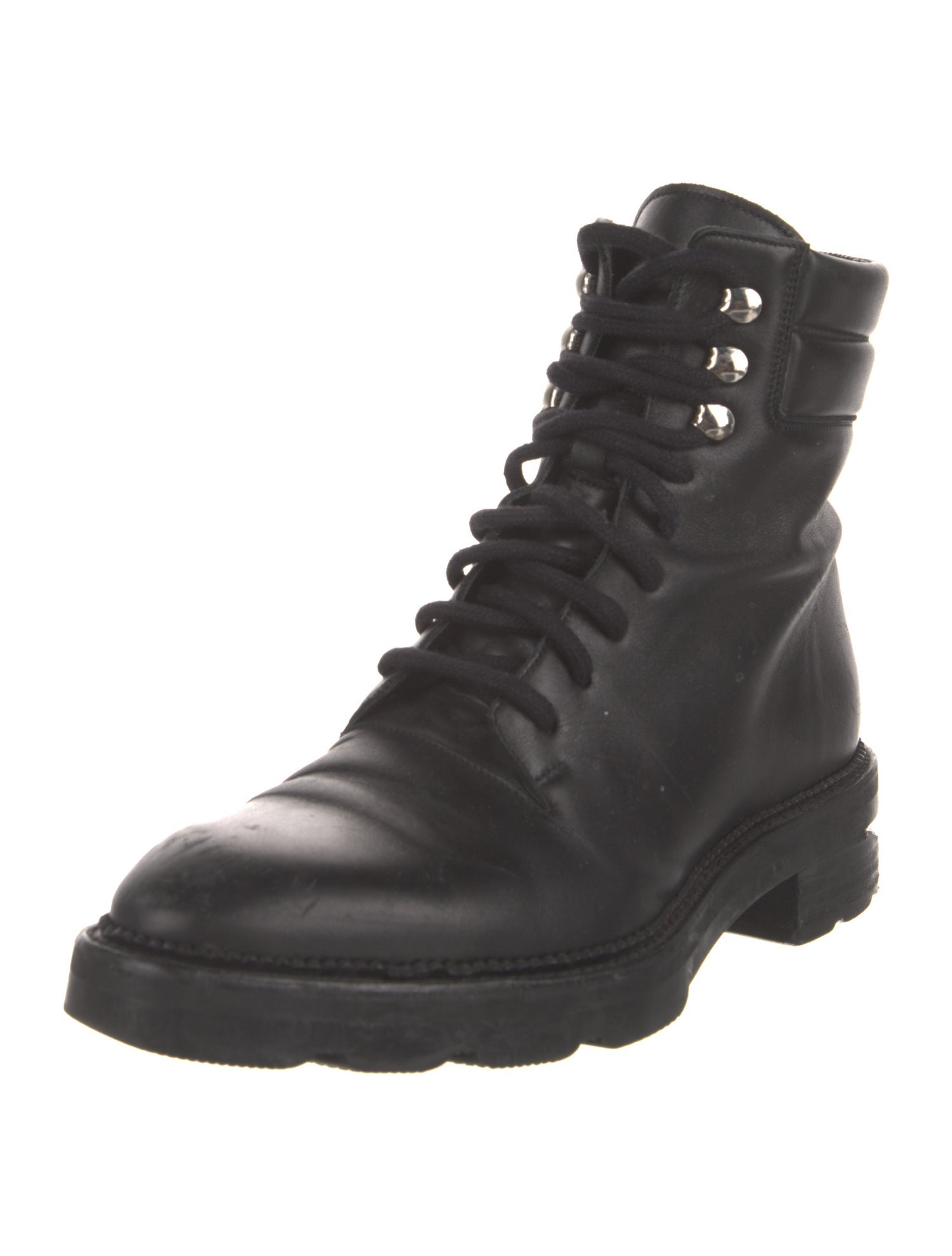 Alexander Wang Leather Combat Boots