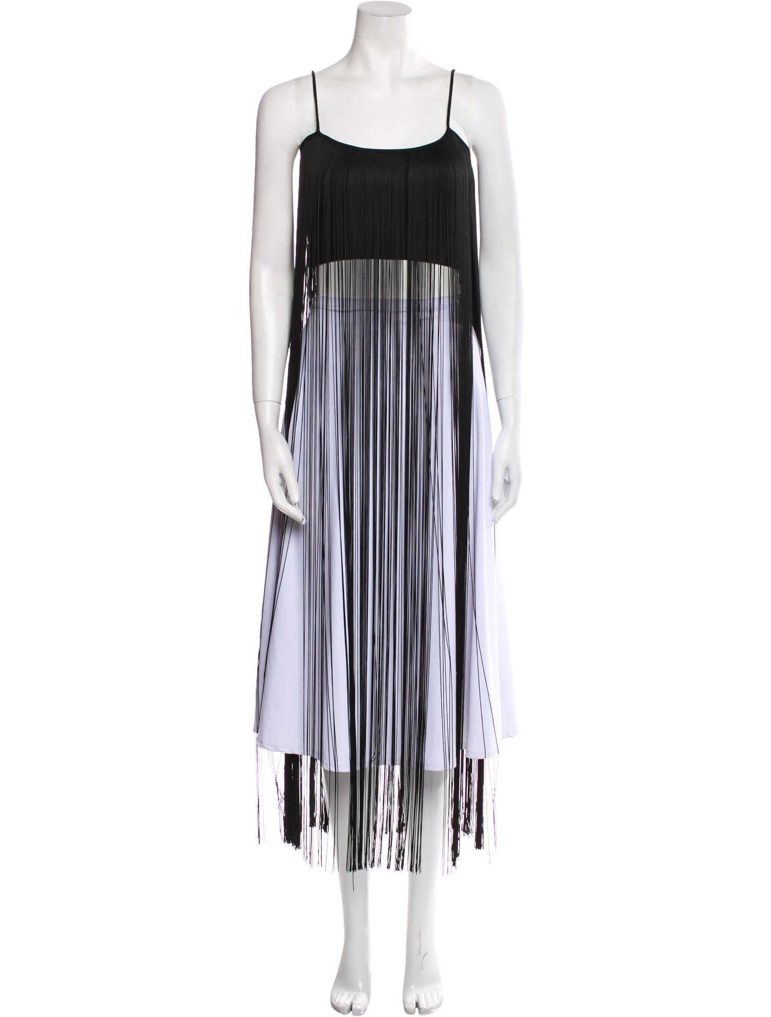 Alexander Wang Striped Square Neckline Tunic
