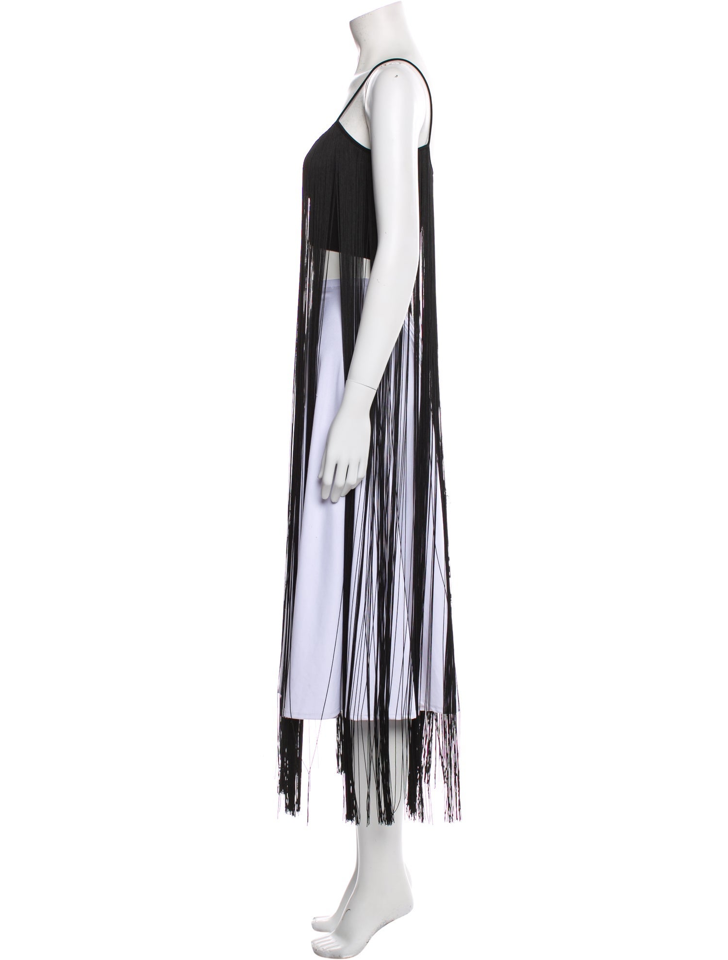 Alexander Wang Striped Square Neckline Tunic
