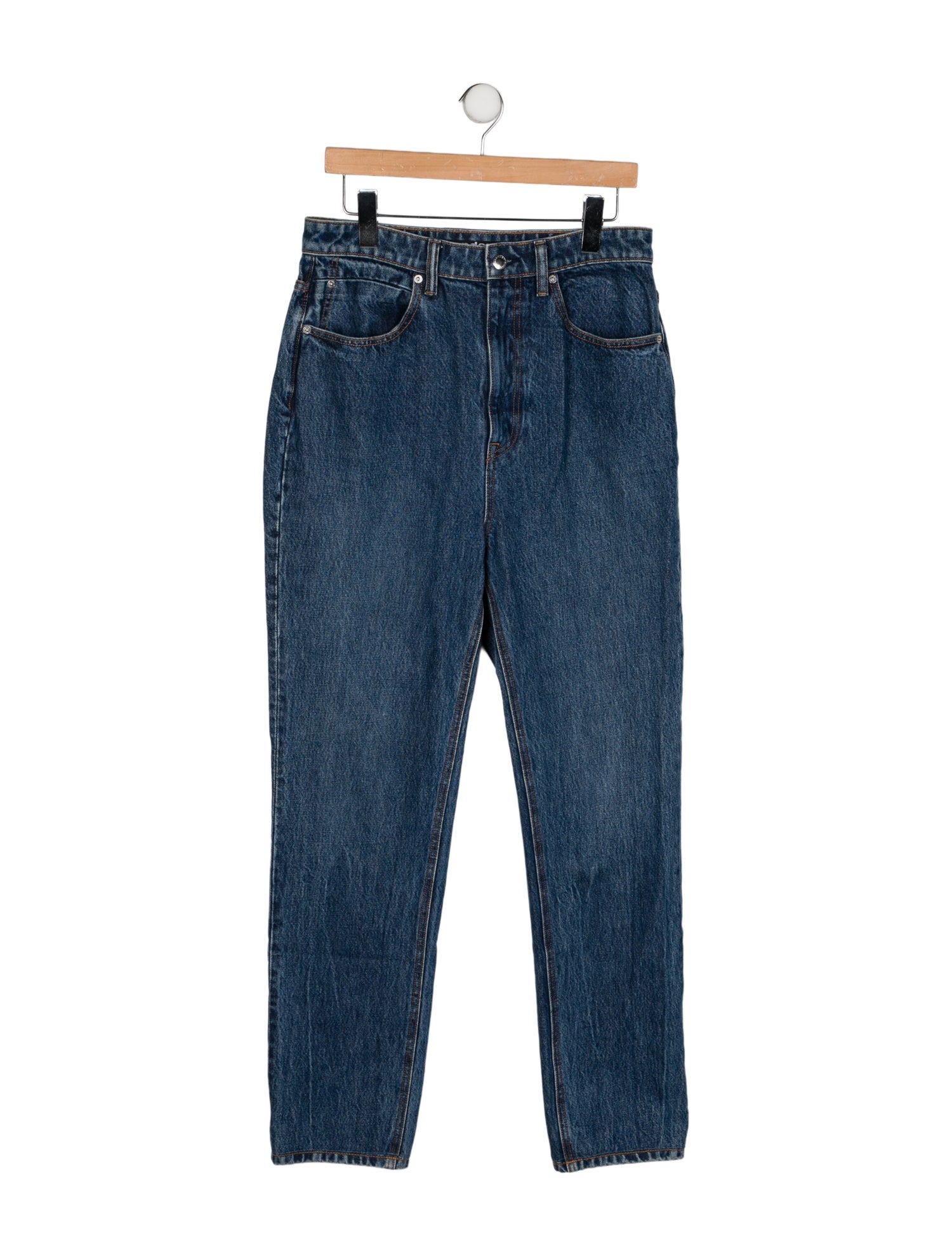 Alexander Wang High-Rise Straight Leg Jeans