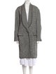 Alexander Wang Virgin Wool Plaid Print Peacoat