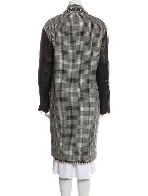 Alexander Wang Virgin Wool Plaid Print Peacoat