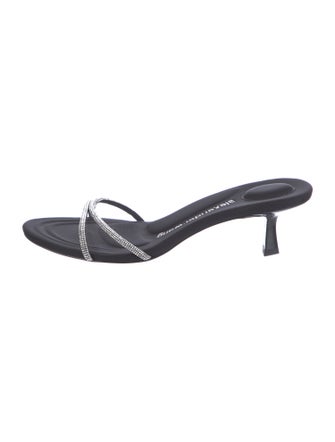 Alexander Wang Crystal Embellished Slides