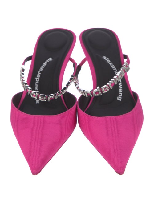 Alexander Wang Nylon Crystal Embellishments Mules w/ Tags