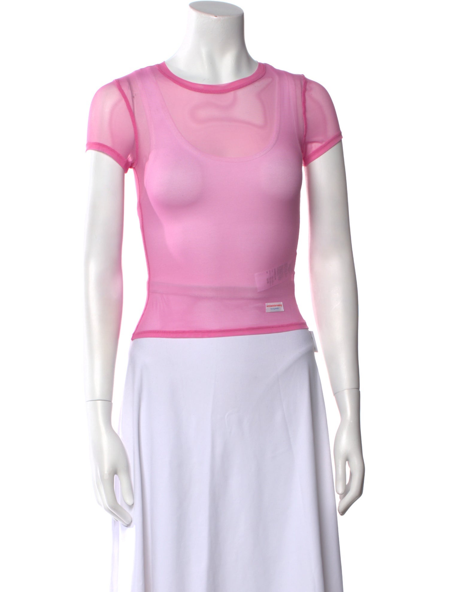 Alexander Wang Crew Neck Short Sleeve Crop Top w/ Tags