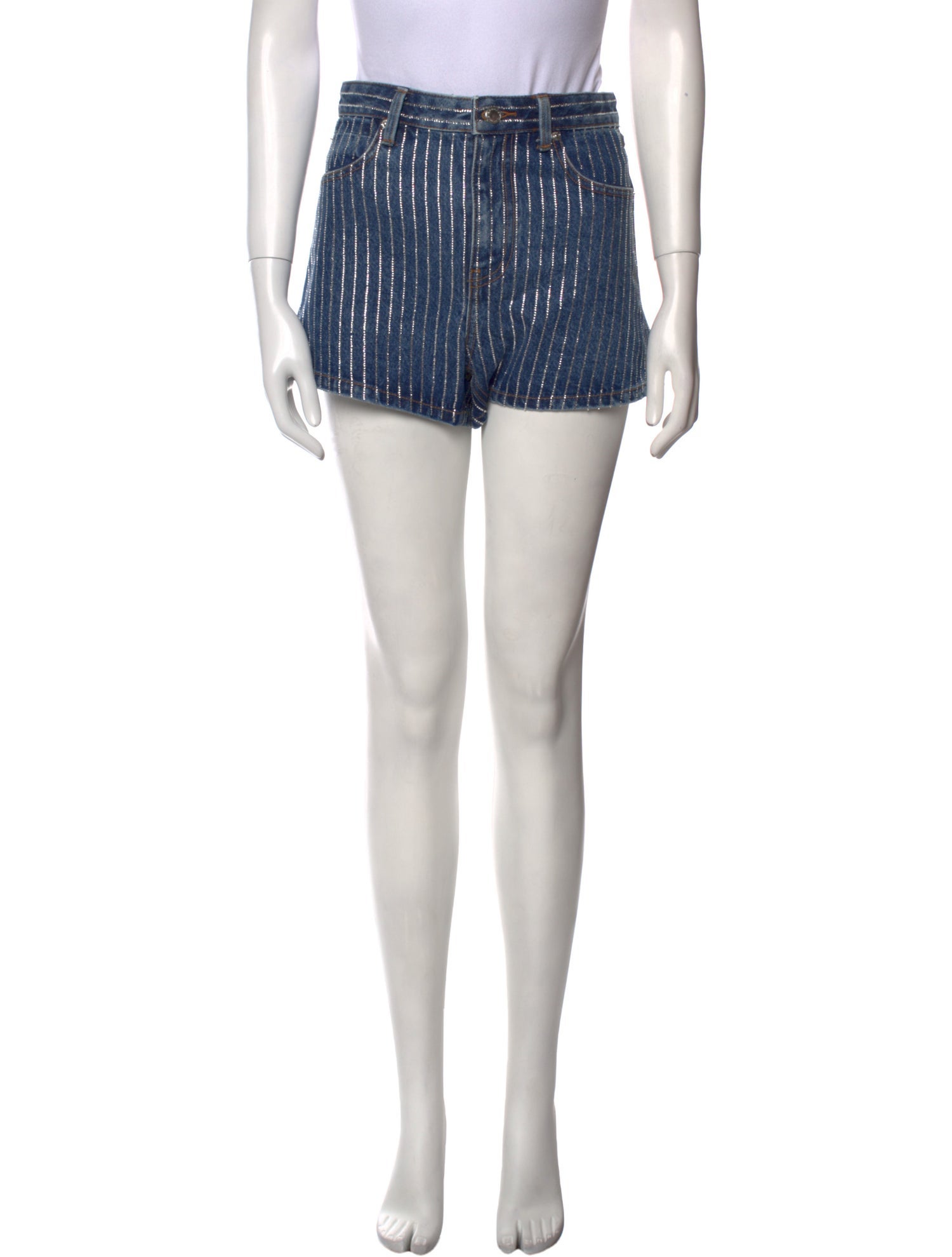 Alexander Wang Striped Mini Shorts