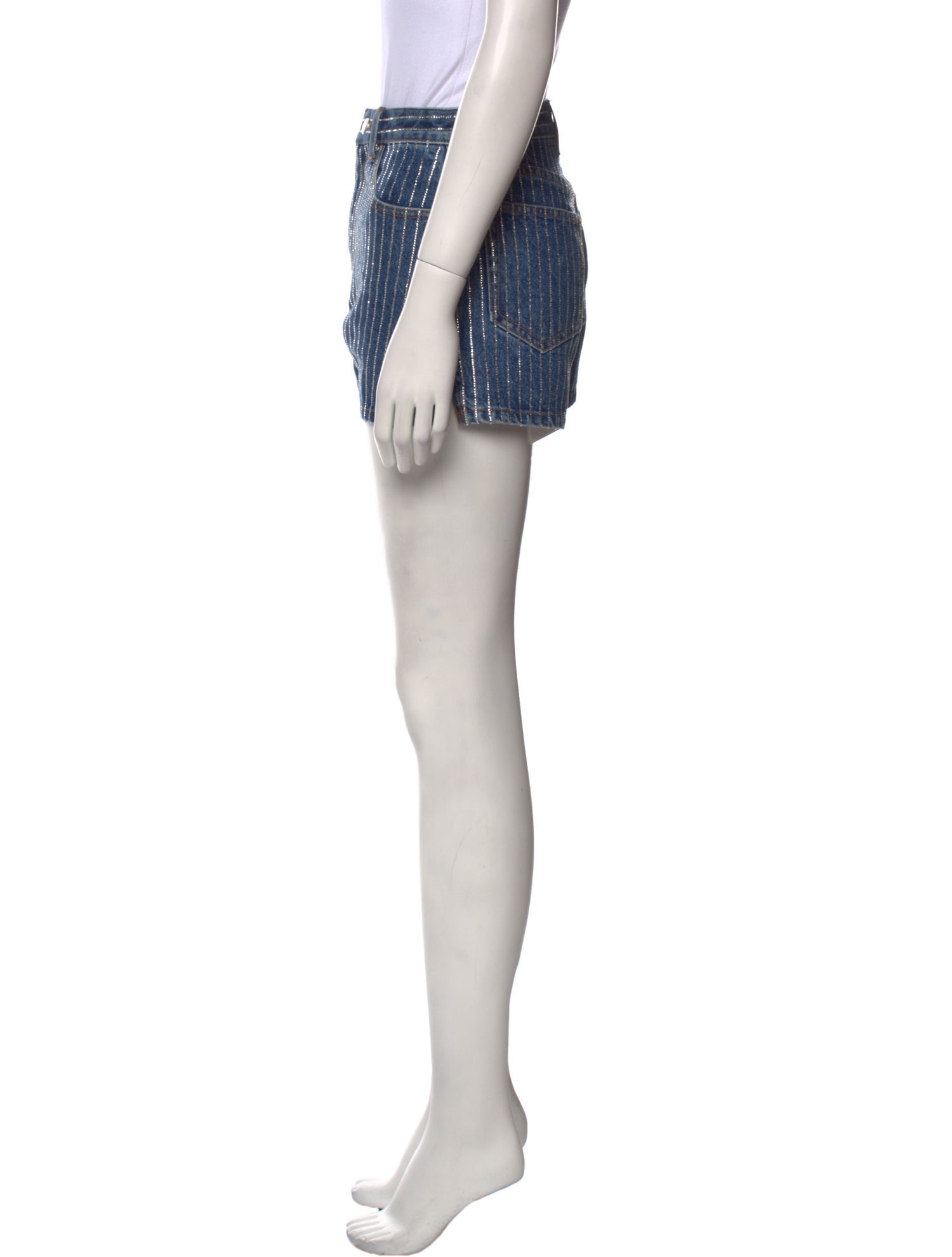 Alexander Wang Striped Mini Shorts