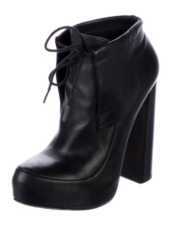 Alexander Wang Leather Lace-Up Boots