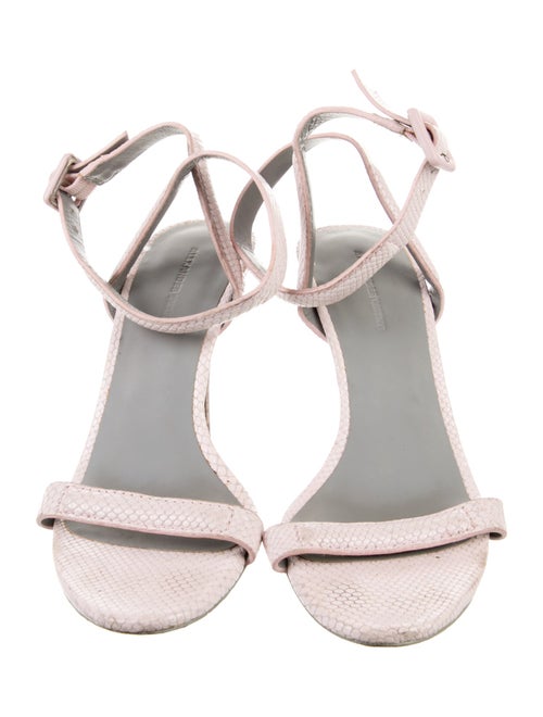 Alexander Wang Leather Animal Print Espadrilles