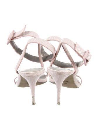 Alexander Wang Leather Animal Print Espadrilles