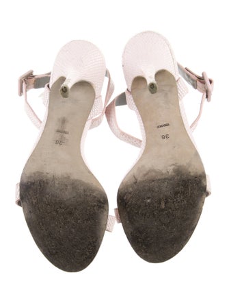 Alexander Wang Leather Animal Print Espadrilles