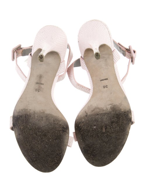 Alexander Wang Leather Animal Print Espadrilles