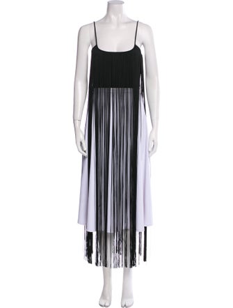 Alexander Wang Striped Square Neckline Tunic