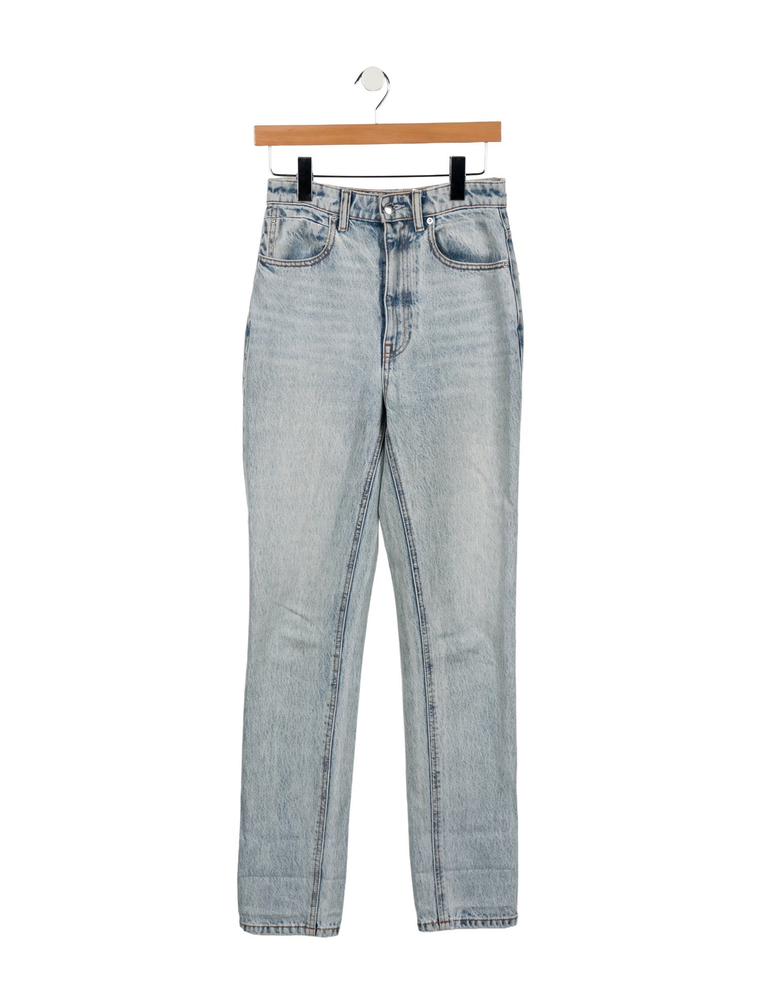 Alexander Wang High-Rise Straight Leg Jeans