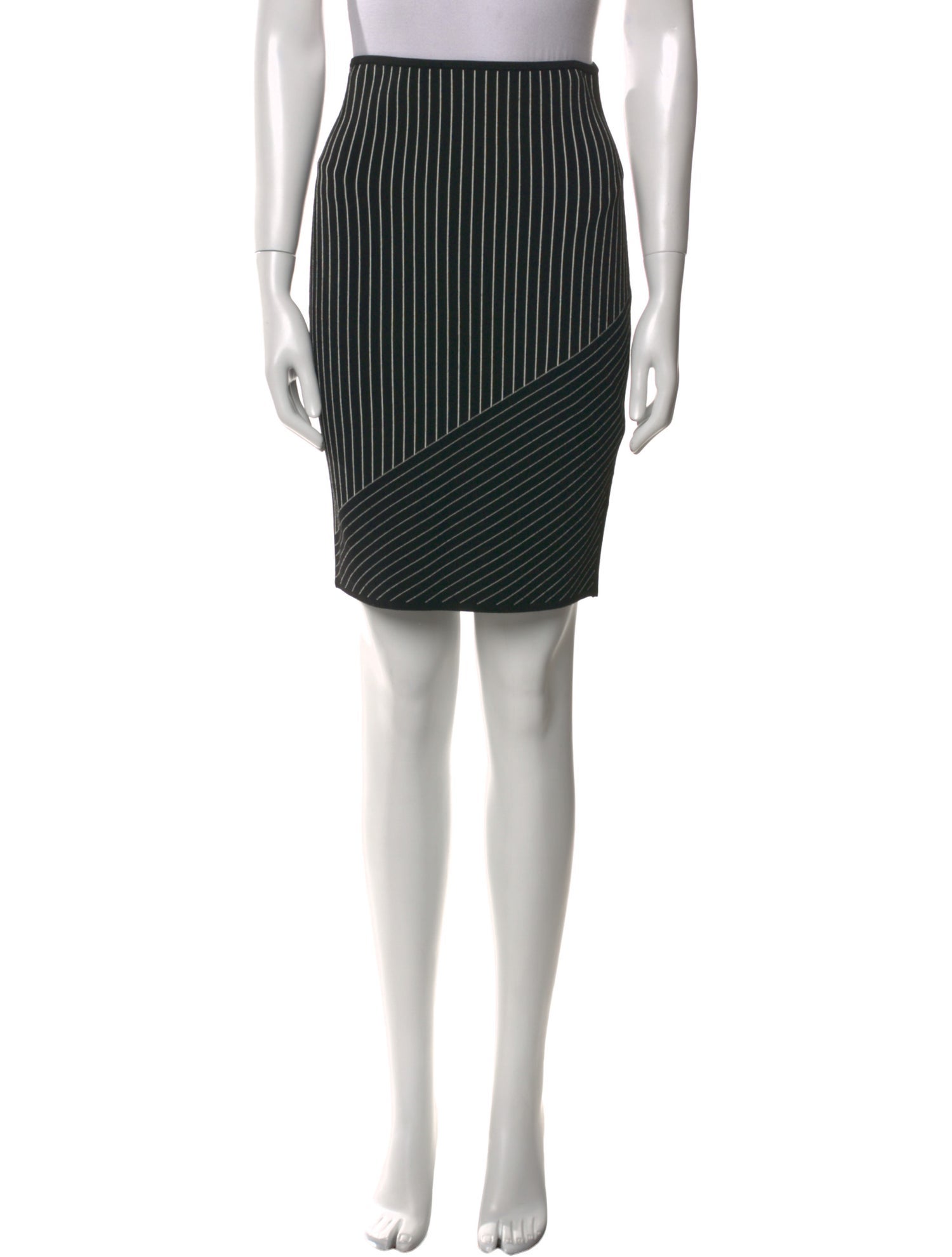 Alexander Wang Striped Knee-Length Skirt