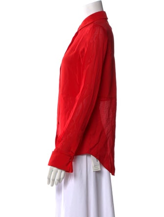 T by Alexander Wang Long Sleeve Button-Up Top