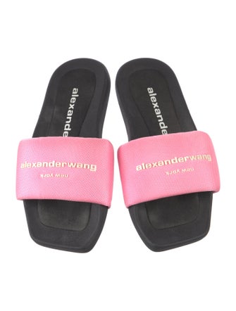 Alexander Wang Canvas Printed Slides