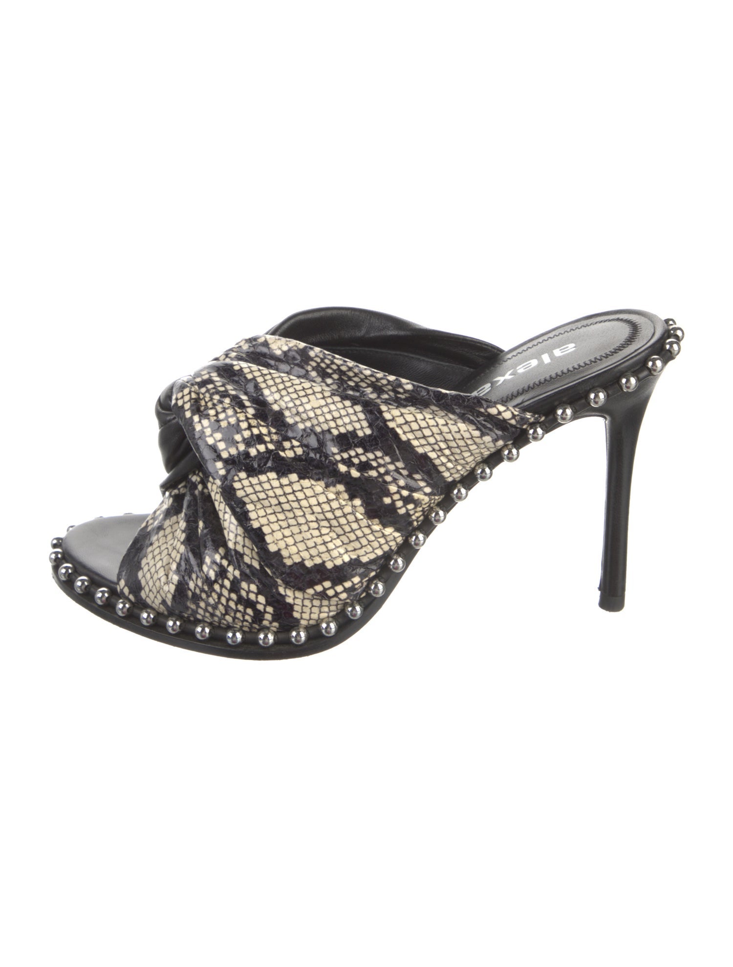Alexander Wang Leather Printed Mules