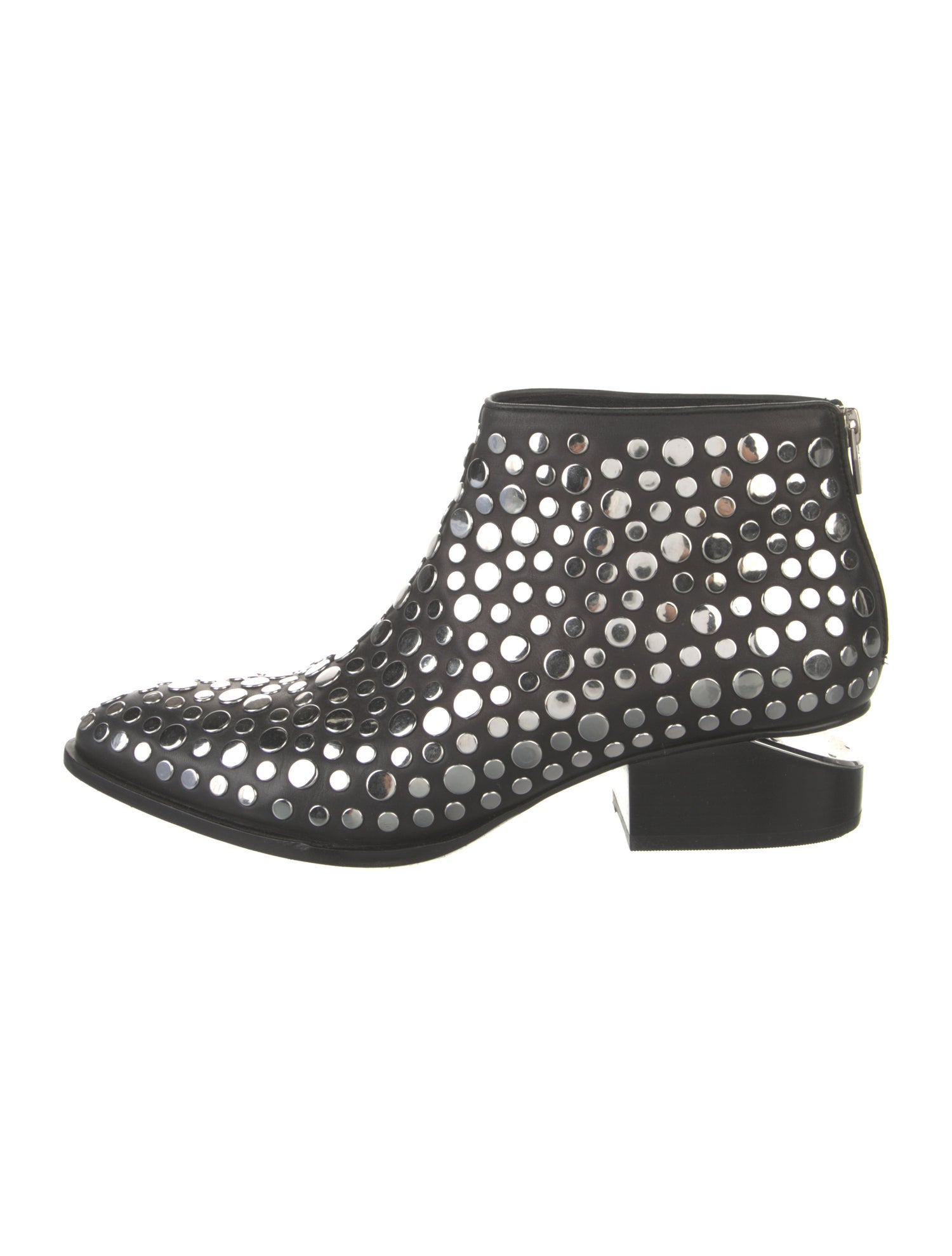 Alexander Wang Leather Studded Accents Boots