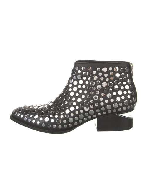 Alexander Wang Leather Studded Accents Boots