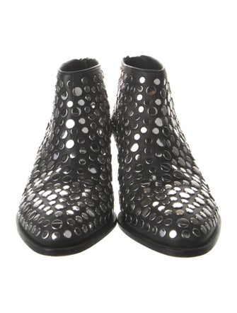 Alexander Wang Leather Studded Accents Boots