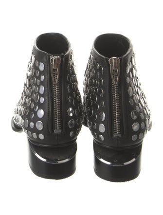 Alexander Wang Leather Studded Accents Boots