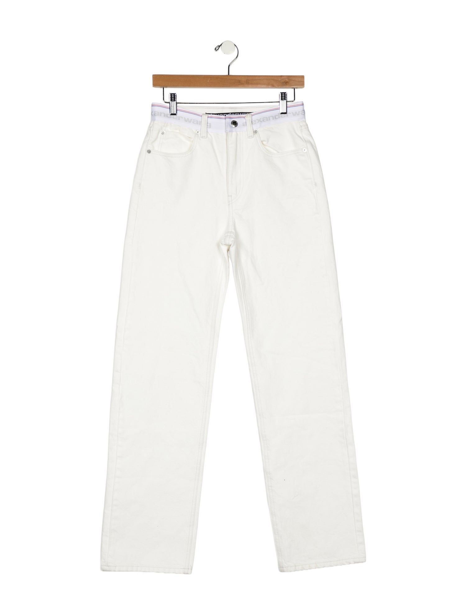 Alexander Wang Mid-Rise Wide Leg Jeans