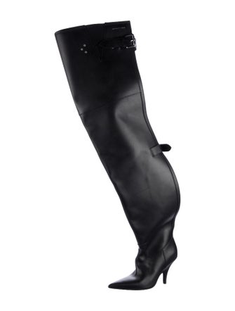 Alexander Wang Leather Lace-Up Boots