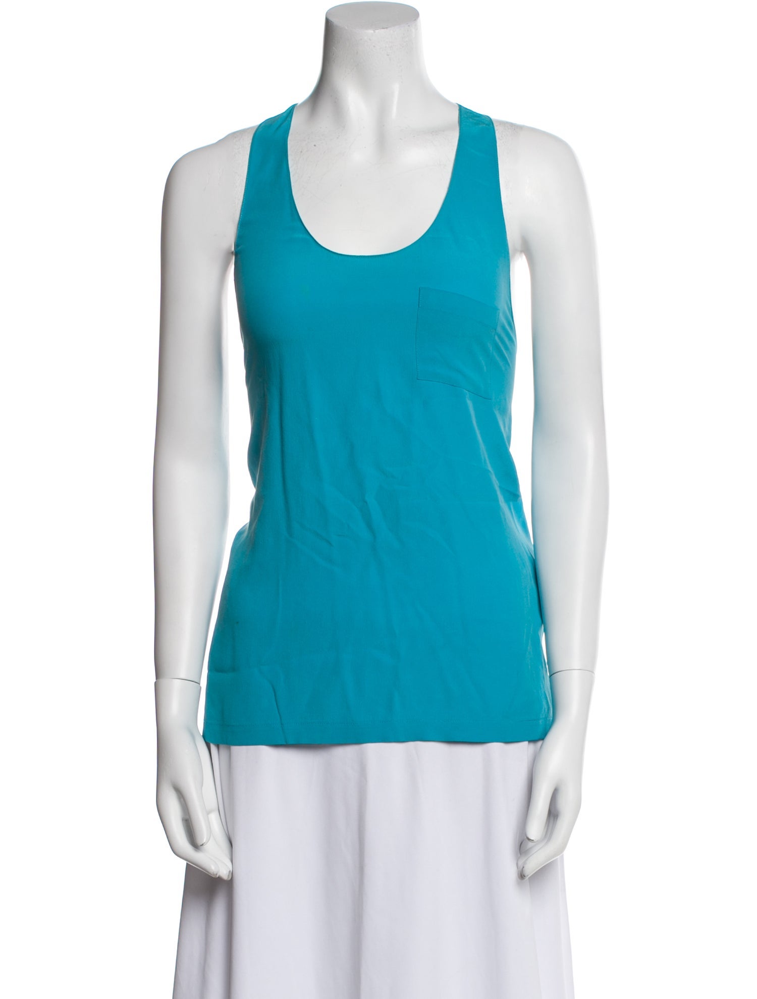 Alexander Wang Silk Scoop Neck Top