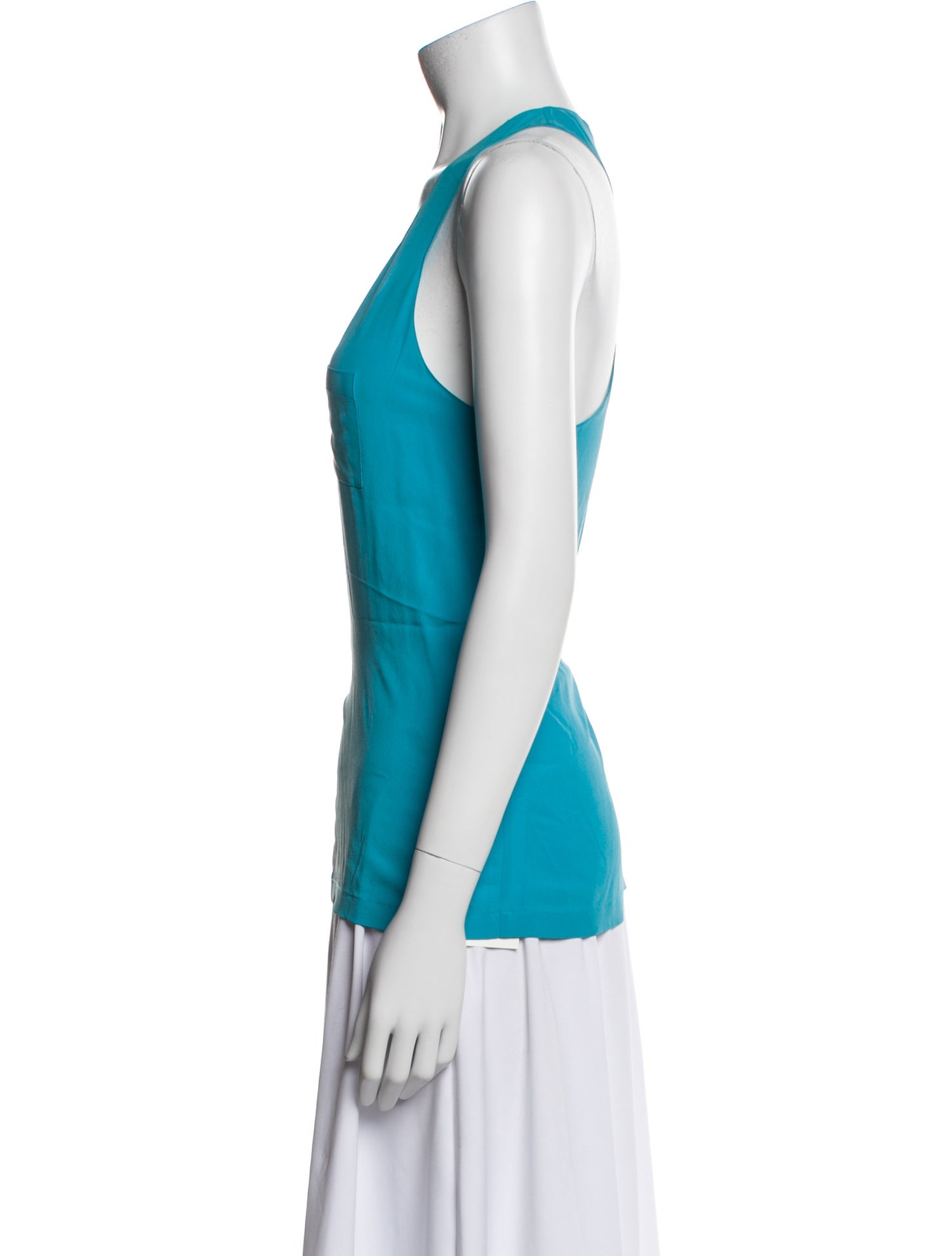 Alexander Wang Silk Scoop Neck Top