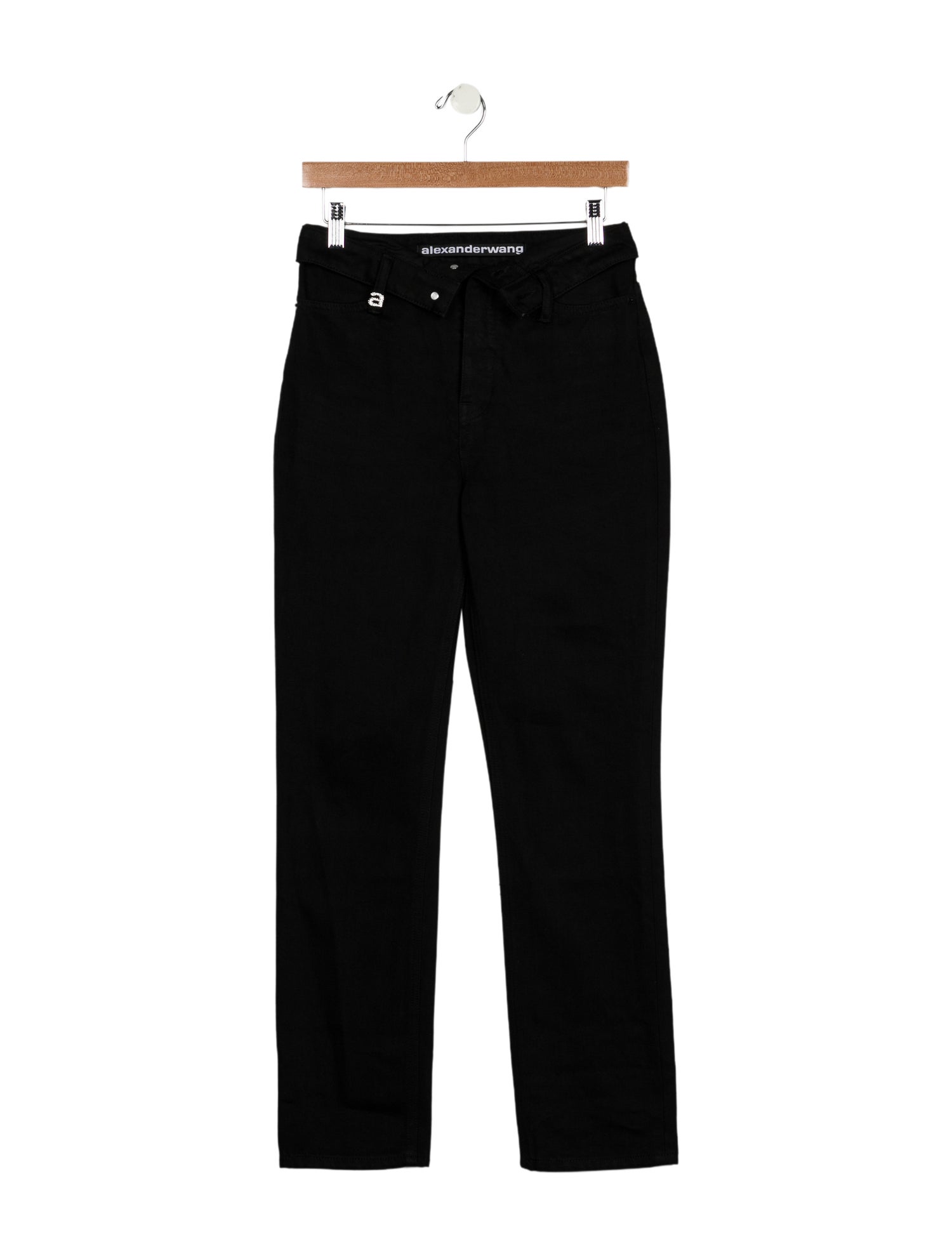 Alexander Wang Mid-Rise Straight Leg Jeans