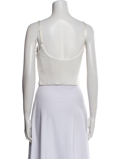 Alexander Wang Square Neckline Sleeveless Crop Top