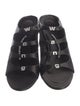 Alexander Wang Satin Crystal Embellishments Slides