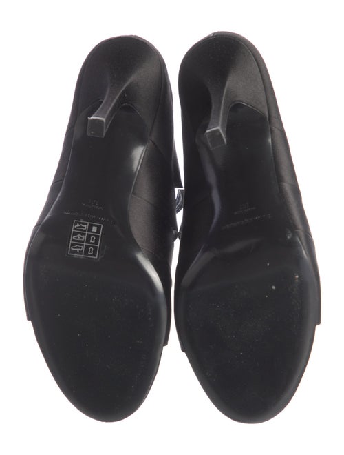 Alexander Wang Satin Crystal Embellishments Slides