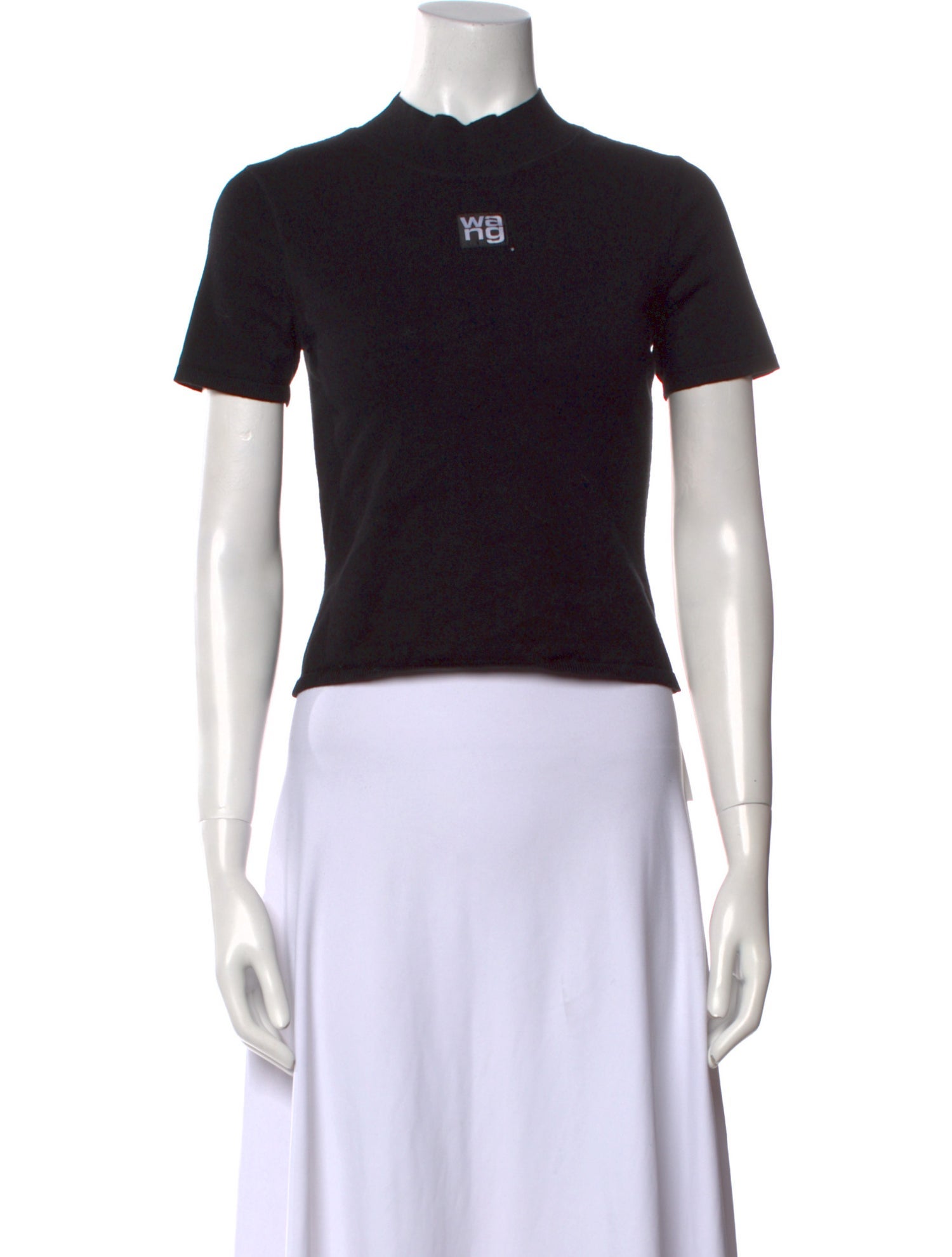 Alexanderwang.T Graphic Print Mock Neck T-Shirt