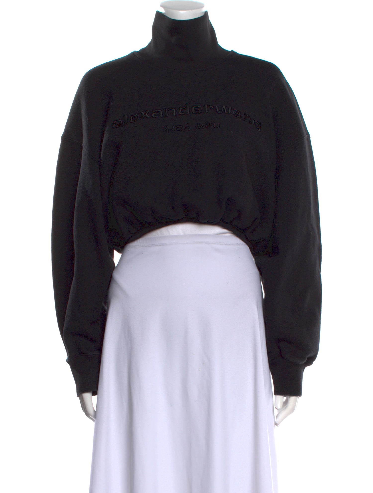 Alexander Wang Graphic Print Turtleneck Sweatshirt