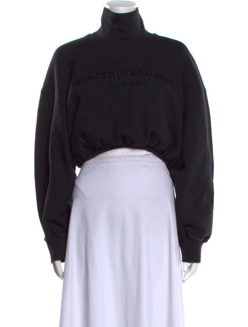 Alexander Wang Graphic Print Turtleneck Sweatshirt