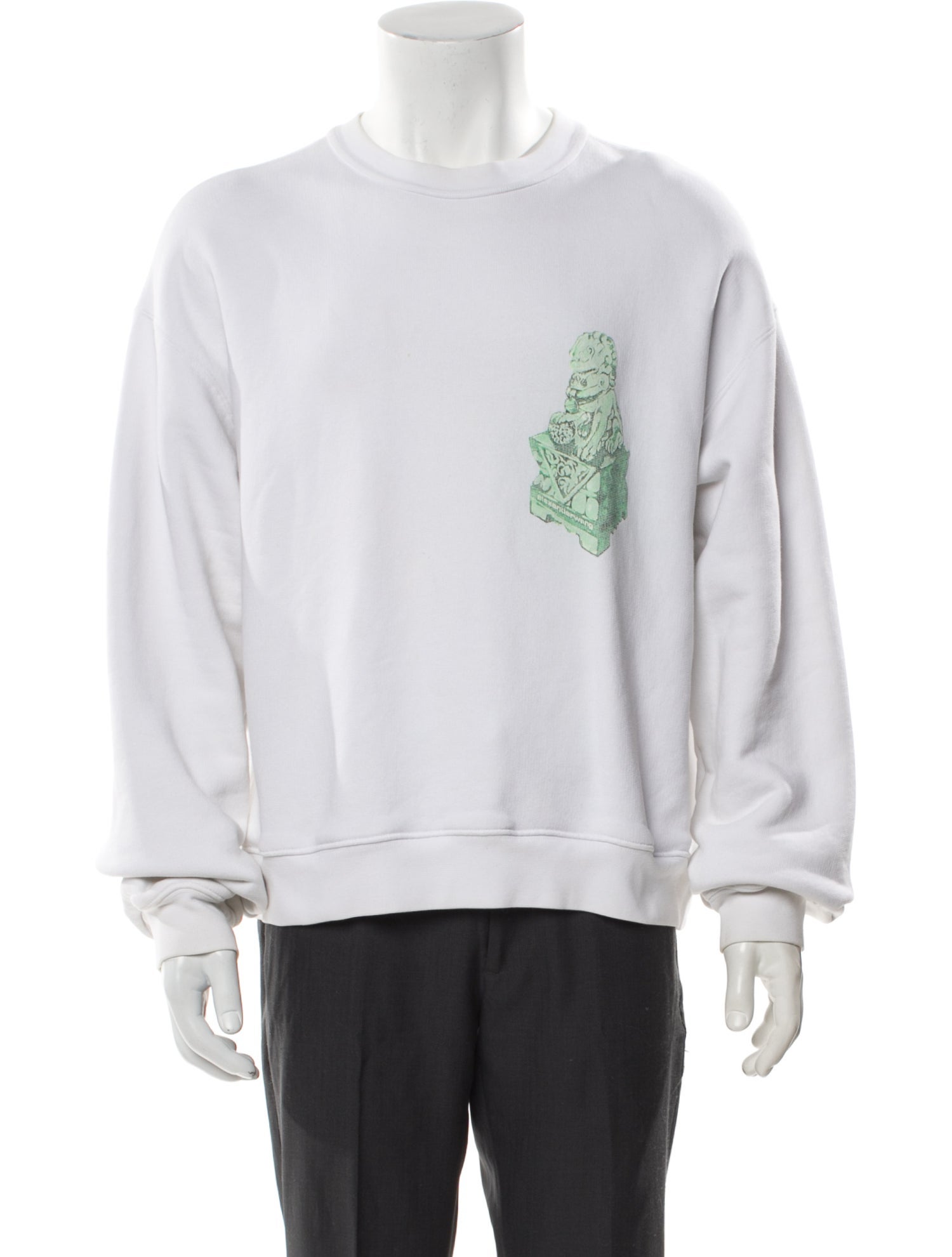 Alexander Wang Graphic Print Crew Neck Sweatshirt